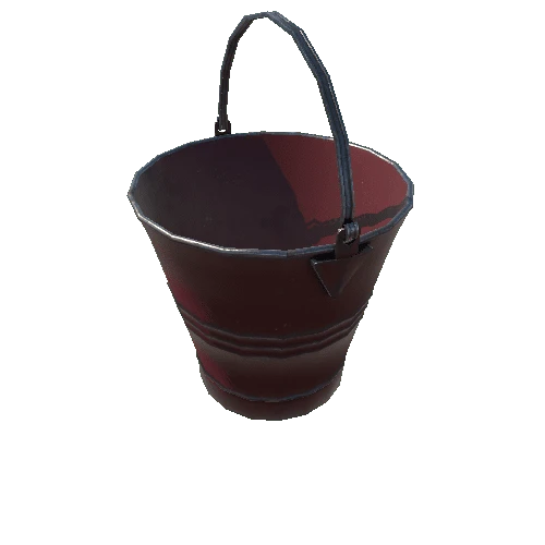 Steel Bucket Red